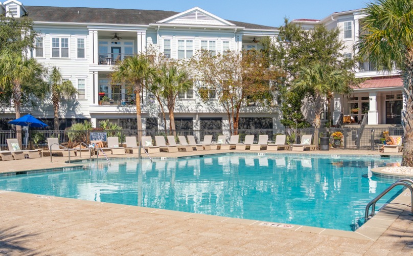 Community Pool At Daniel Island Village Apartments